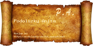 Podolszky Anita névjegykártya